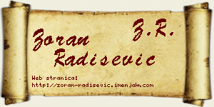 Zoran Radišević vizit kartica